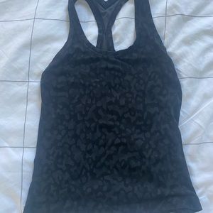 Lululemon Nulu Racerback Tank Top Black Camo